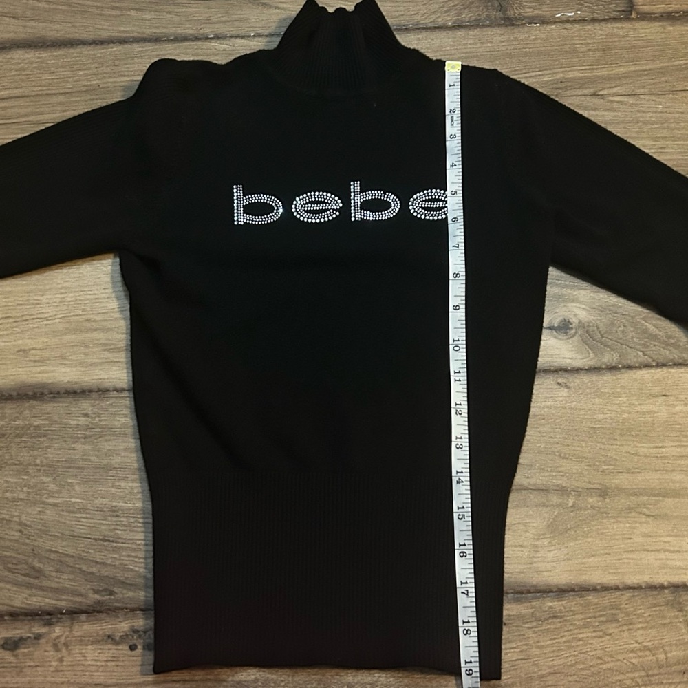 Bebe Y2K mcbling mock neck sweater - Picture 6 of 6